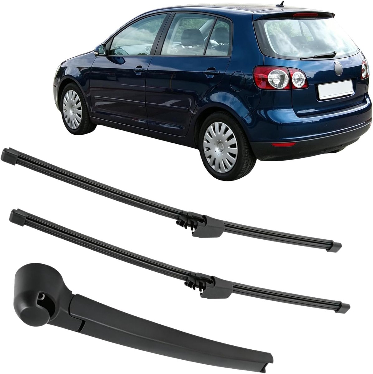 Ruitenwisserset voor auto achterruitenwisser voor VW Golf 5, ruitenwisserset voor VW Golf Mk4 Mk5 2003-2012, 2 stuks - ShopVlot