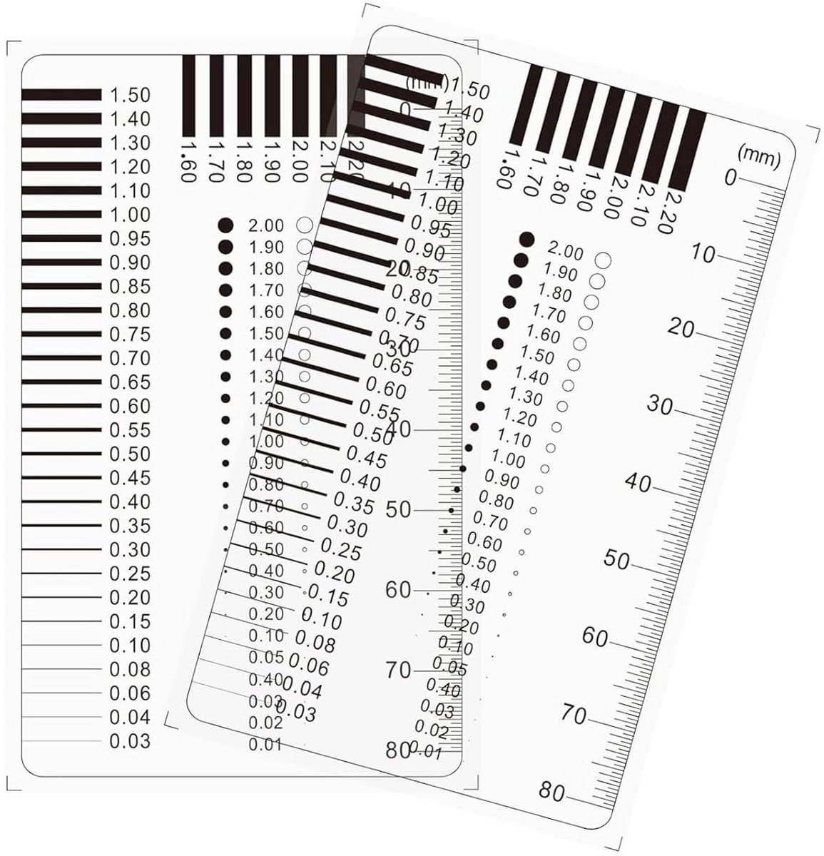 Ruler Ruler Ruler Rip Width Gauge Set of 2 Expert Measuring Rulers - ShopVlot