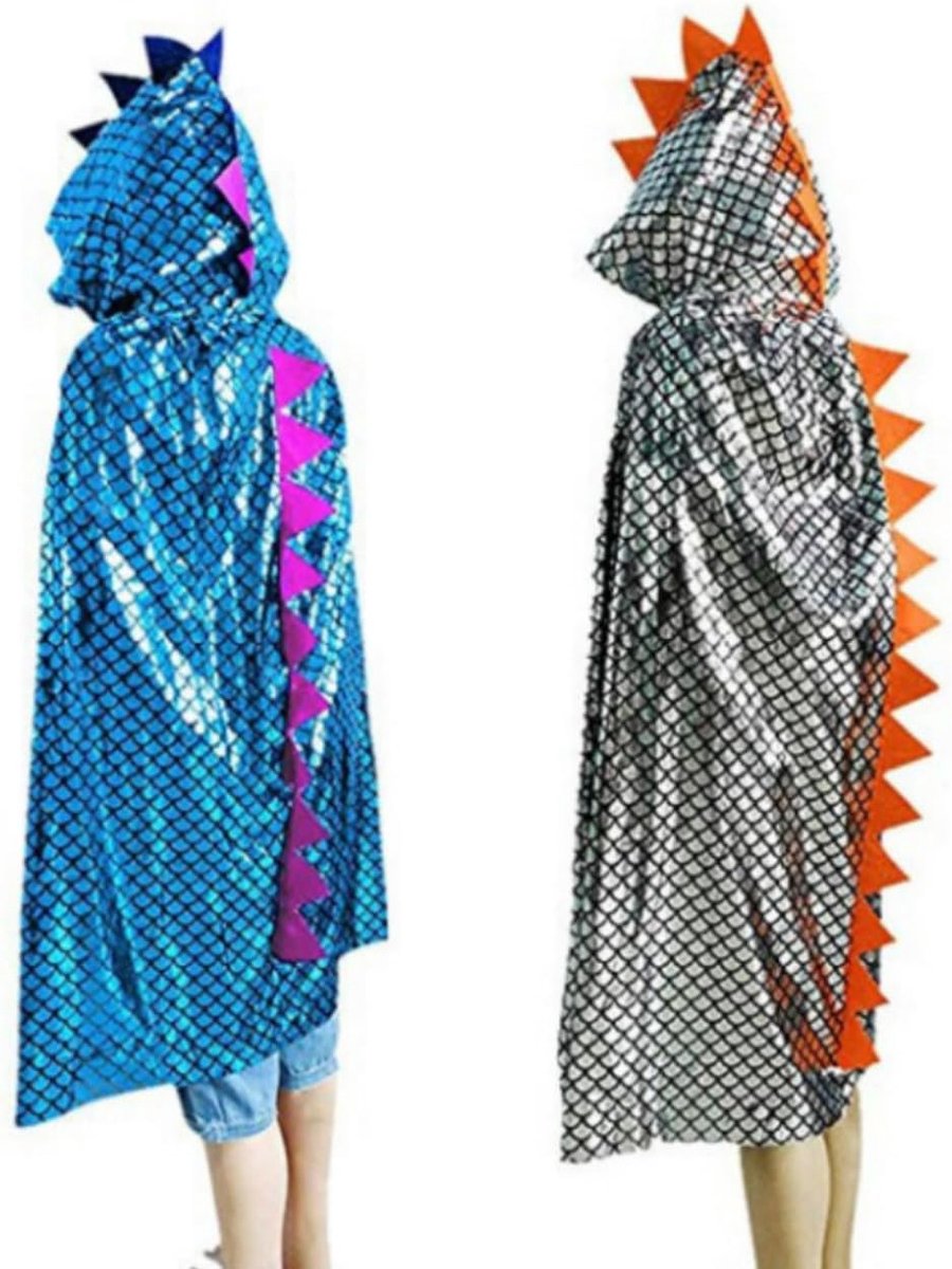 2PCS Dinosaur Cape, Dino Fancy Dress Outfit, Dinosaur Costume, Halloween Dinosaur Costume - ShopVlot