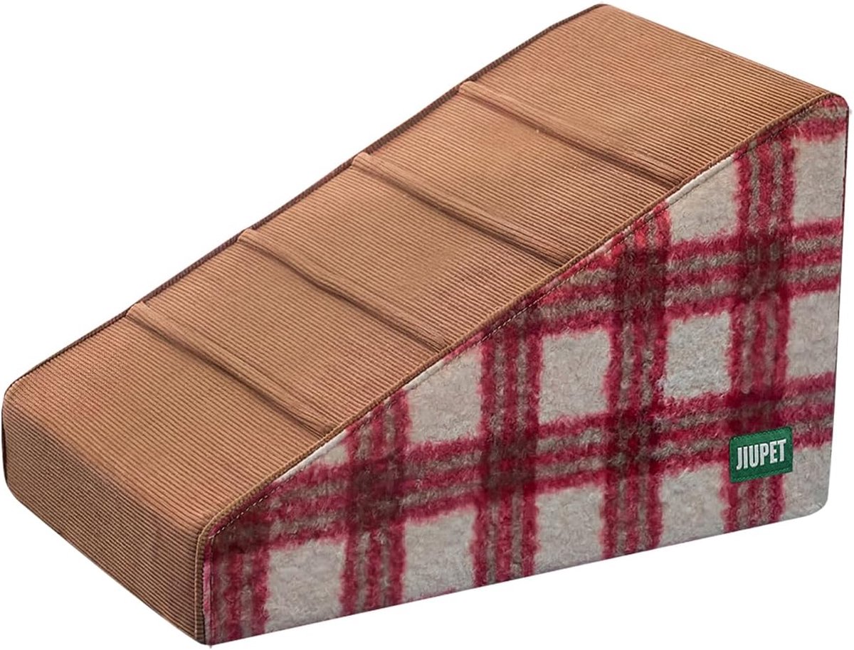 Huisdierenladder 3 treden - Bruin - Antislip - Geschikt voor katten en honden - ShopVlot
