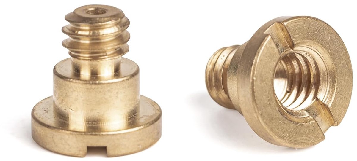 Camera Schroef 1/4 Inch - RVS - 2 Stuks - Geschikt voor Statief en Camera Bevestiging - ShopVlot