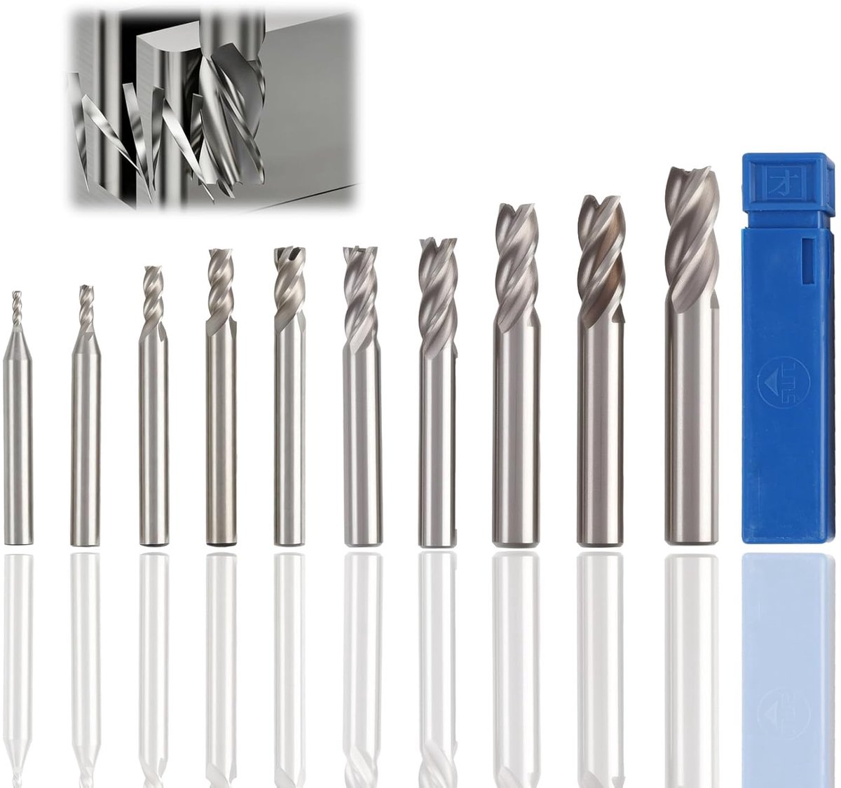 HSS Frees Cutter 2-12mm - 4 Snijkanten - Hoogwaardige staal - Voor precisiewerk in metaalbewerking - ShopVlot