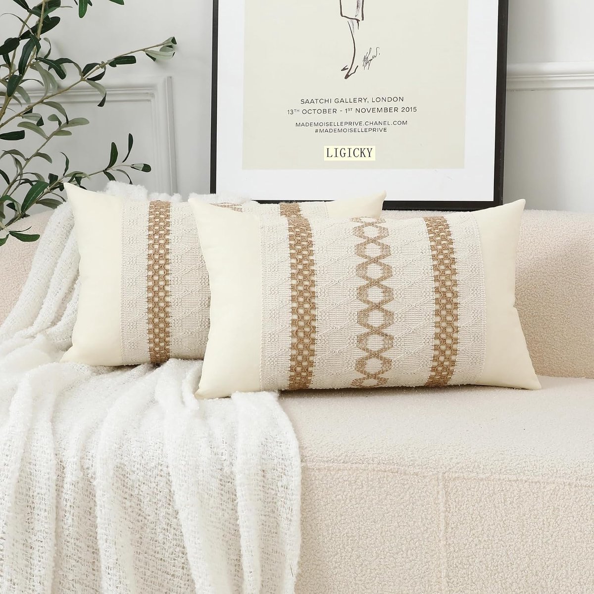 Lumbar Kussen Boho - Decoratief 30x50 cm - Zacht Katoen - Ideaal voor je interieur - ShopVlot