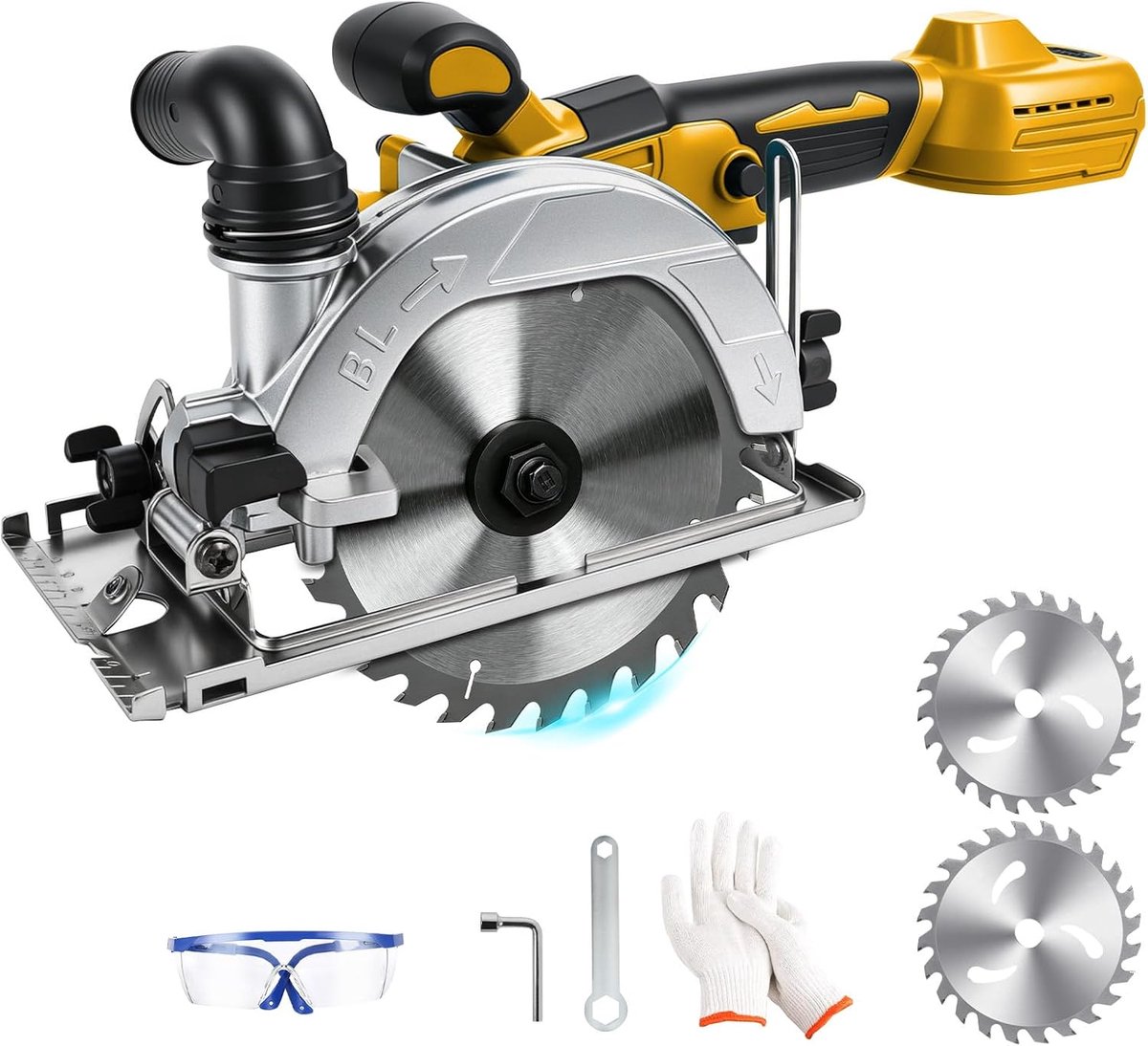 Cirkelszaag 150 mm - Borstelloos - 6900 omw/min - Voor houtbewerkingen - ShopVlot