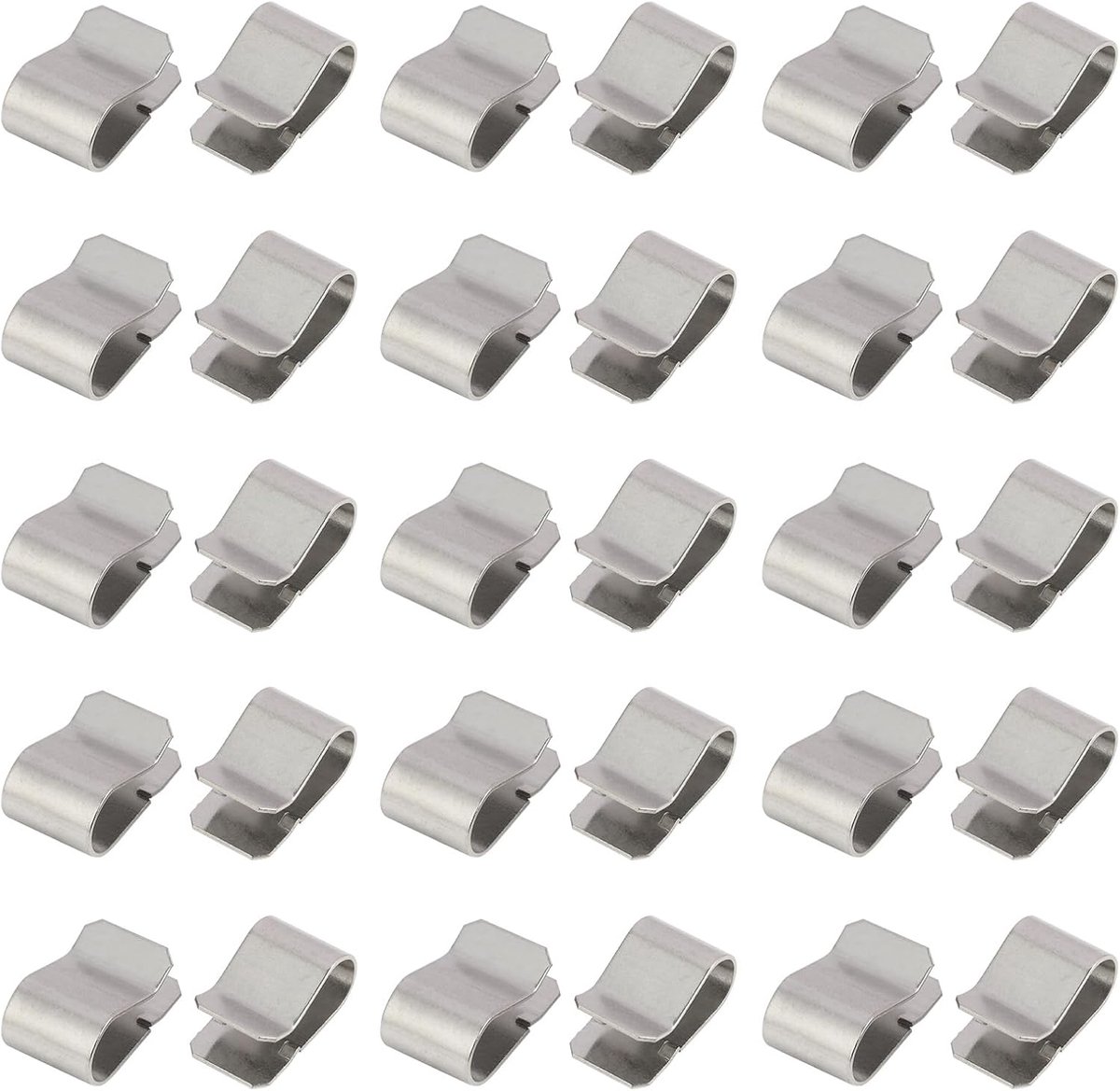 U-klemmen 21,4 x 12 mm - RVS - 30 stuks - Sterke en roestvrije bevestiging - ShopVlot