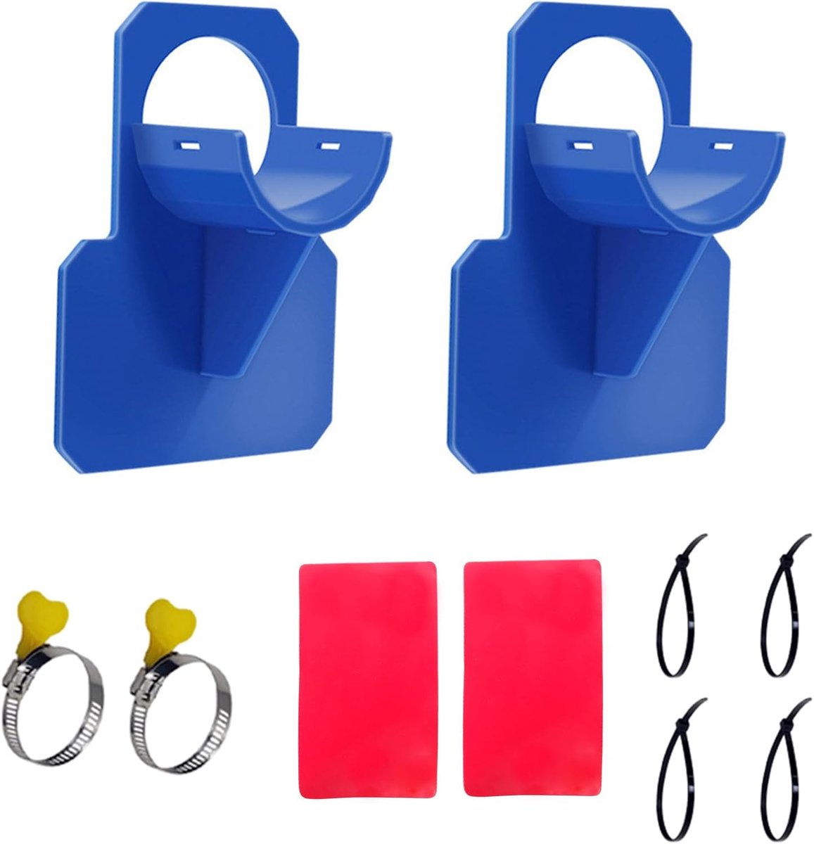 Zwemslanghouder Set van 2 - 38mm Breed - Duurzaam ABS en Metaal - Eenvoudige installatie - ShopVlot