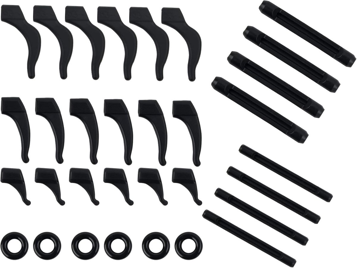 Bril antislip-houder - siliconen pootjes - 16 paar - diverse vormen - voorkomt vallen - ShopVlot