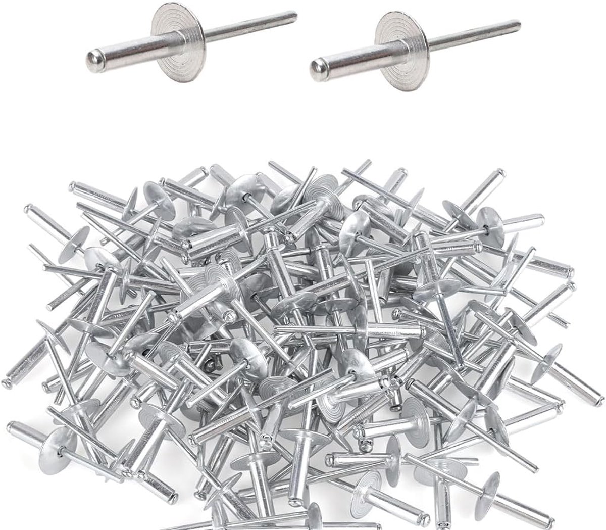 Blindklinknagels set 100 stuks - aluminiumlegering - roestbestendig - sterke bevestiging - ShopVlot
