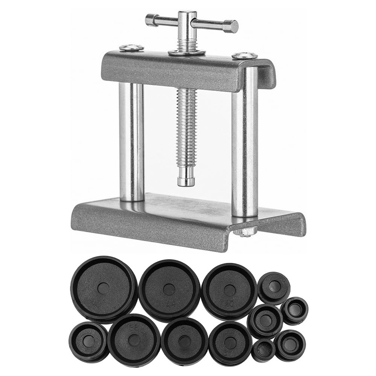 Horloge gereedschap set - inclusief 12 stuks fitting dies - batterijvervanging en case closer - ShopVlot