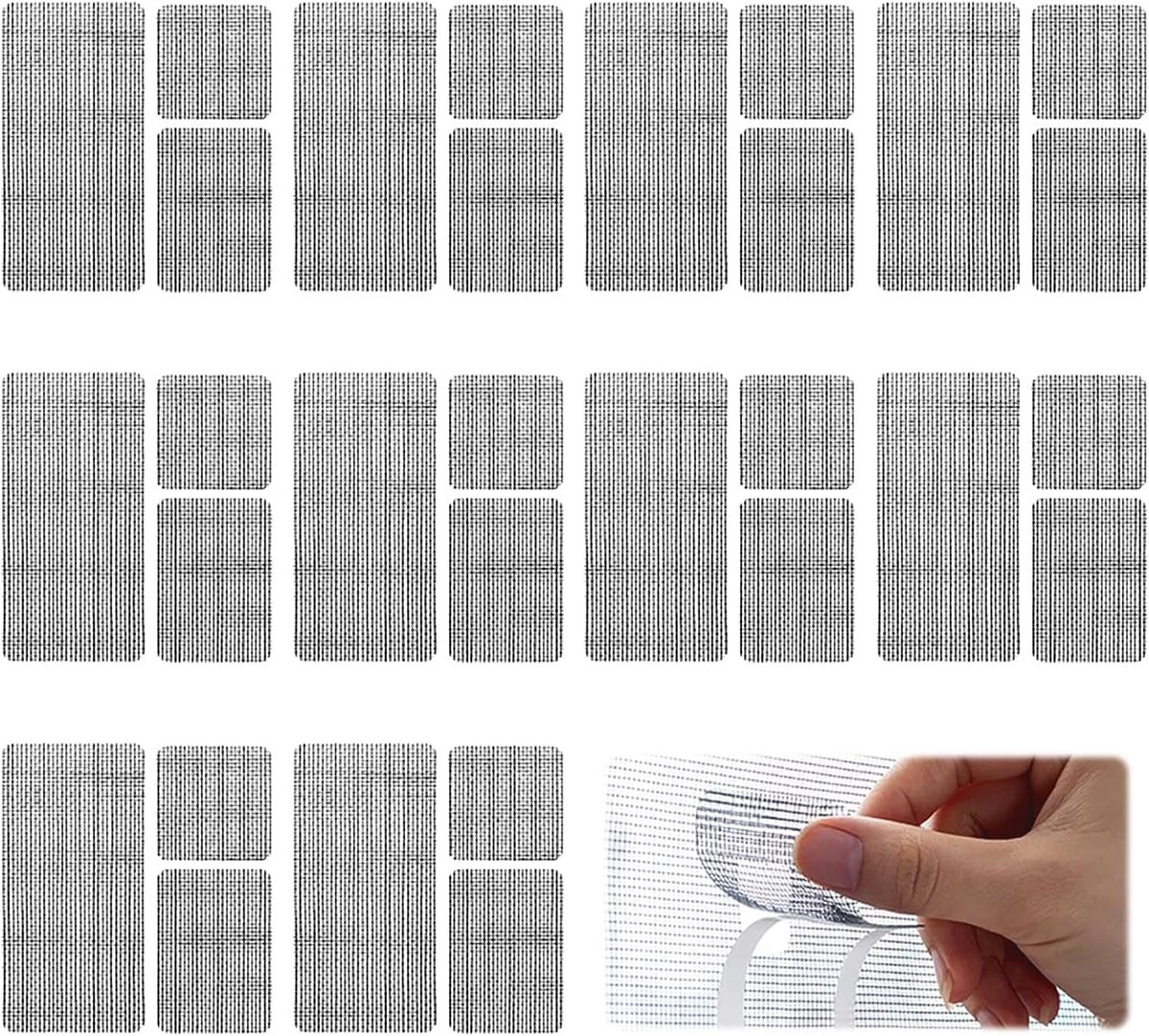 Air Protection Mesh Ties - Transparante reparatiepatches - Zelfklevende mesh tapes - Voor het repareren van gaten - ShopVlot
