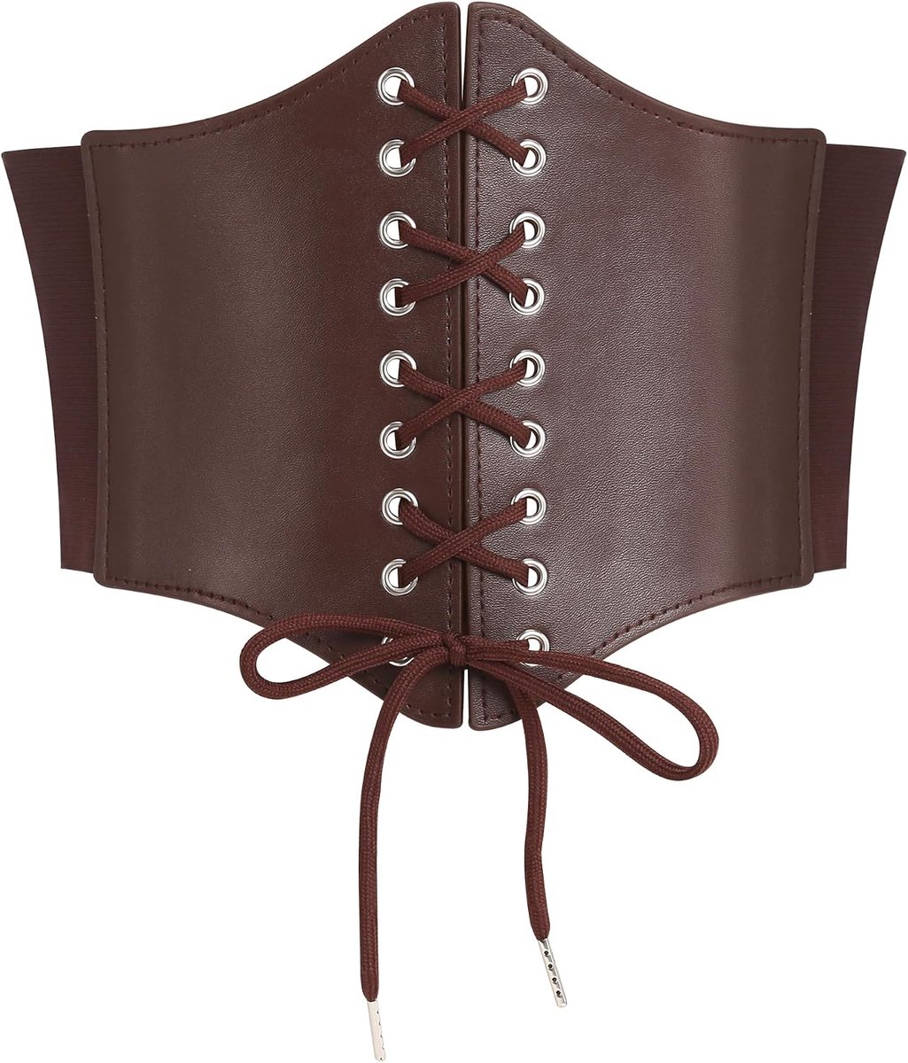 Korsettgordel Dames - Vintage Stijl - Imitatie Leer - Verstelbare Elastische Band - ShopVlot