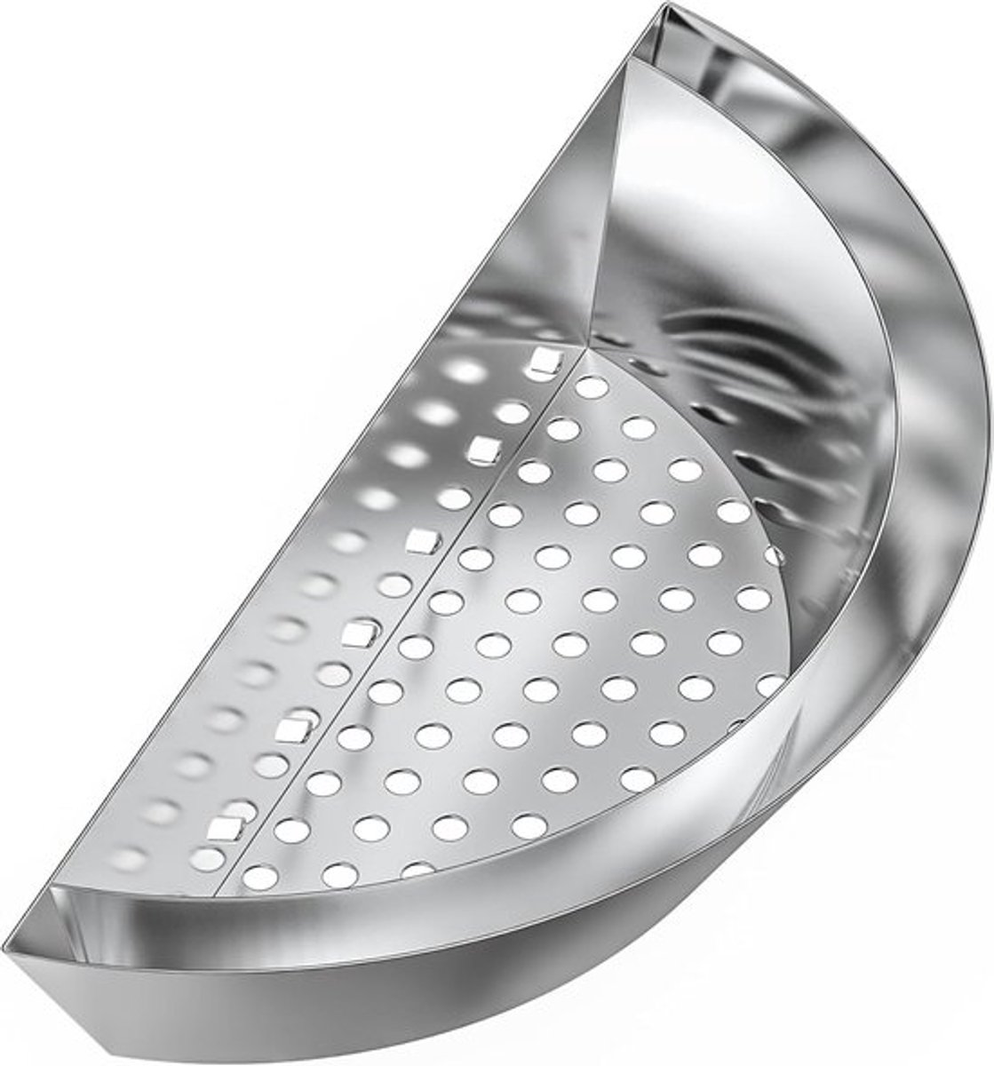 SnelShoppen - Charcoal Basket Rookaccessoire - Roestvrij Stalen Houtskoolmanden voor 55-66cm Kettle Barbecues - Ideaal voor Tuin, Camping en Feestjes