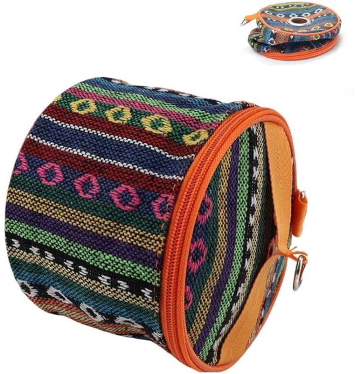 Zakdoekhouder Draagbaar - Toiletpapierhouder - Opvouwbaar - Tissuedoos - Campingaccessoire - Polyestervezel 145 x 130 mm