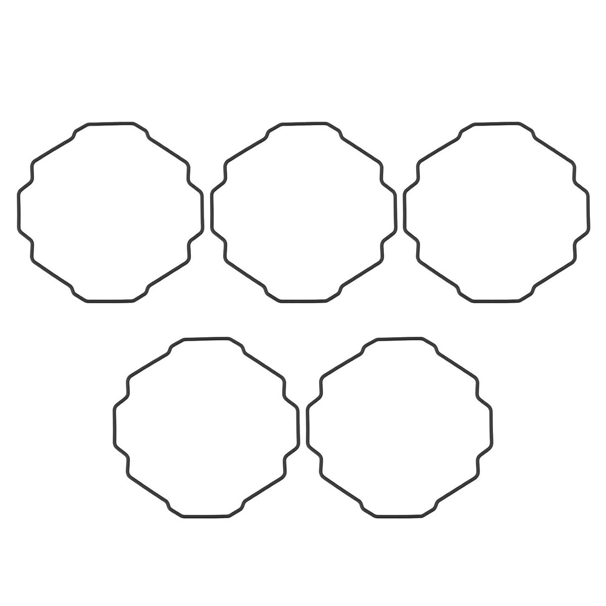 Horloge bezel O-ring set van 5 - Hoge kwaliteit rubber - Waterdichte afdichting - Ideaal voor Casio GG-B100 - ShopVlot