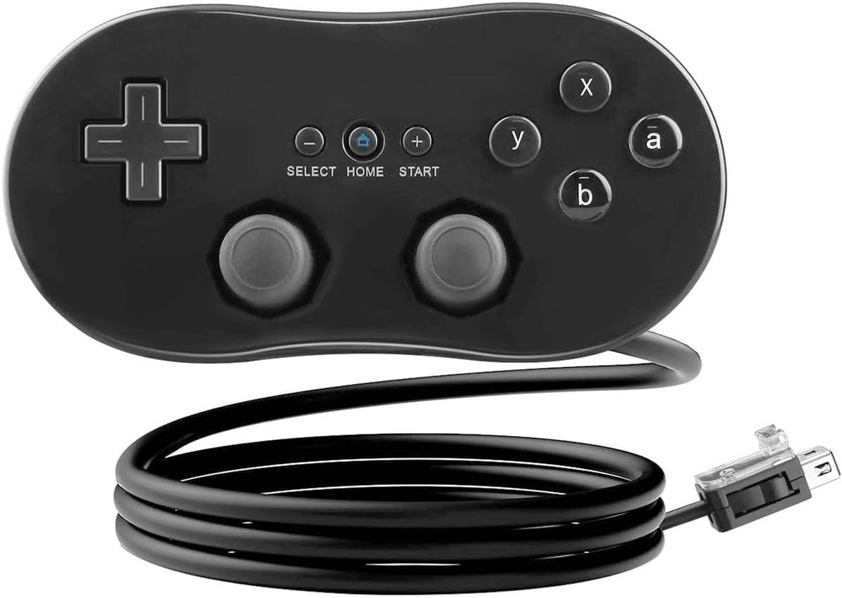 Klassieke controller - zwart - voor Nintendo Wii/Wii U/Wii Mini - speel retro games - ShopVlot