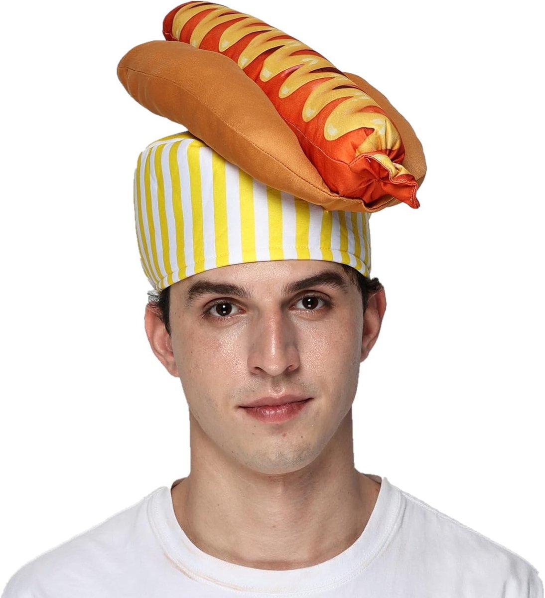 EraSpooky Adult Funny Hot Dog Hats Food Party Costume Accessories For Men Women - ShopVlot