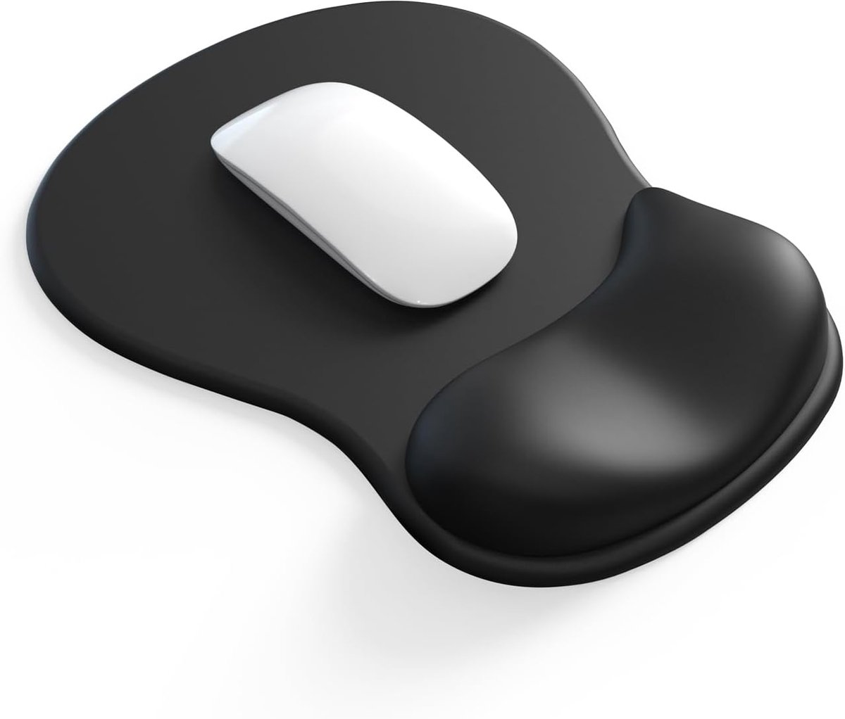 Newplenty Ergonomische Muismat Met Gelkussen En Handsteun, Antislip Basis Voor Computer En Laptop, Zwart - ShopVlot