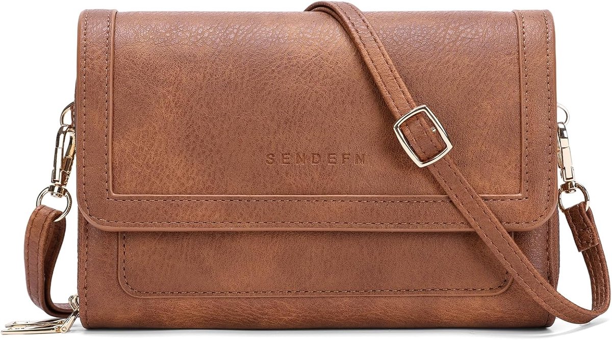 SENDEFN Small Crossbody Bags For Women Leather Shoulder Bag Cross Body Purses Designer Handbags - ShopVlot