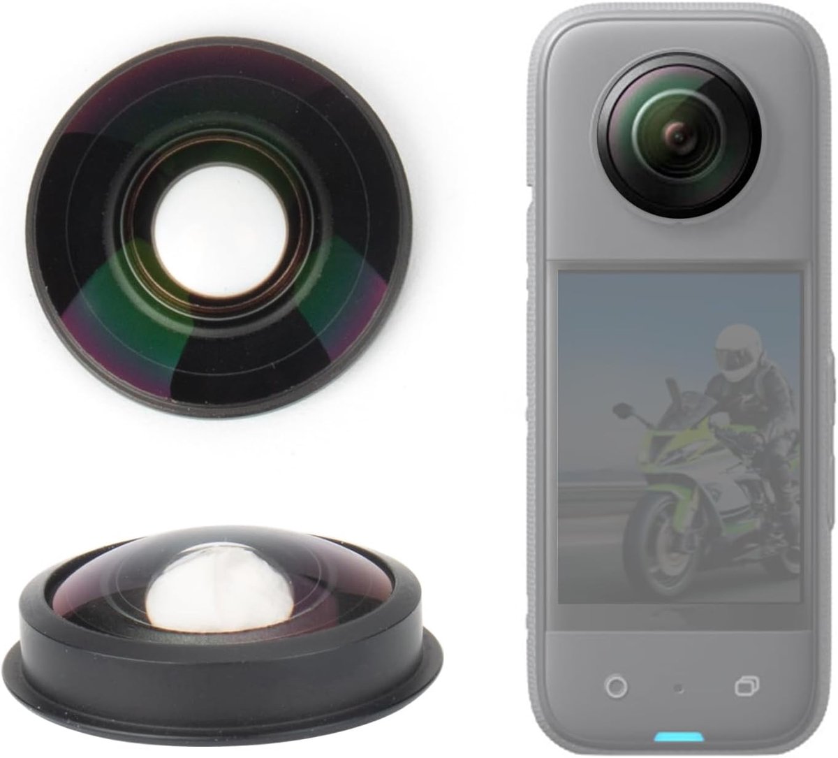 Replacement Lens for New Insta360 X4 Action Camera Lens Repair Part (Version 2 - with edge) - ShopVlot