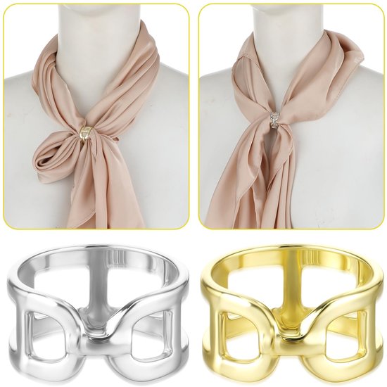 Solidchoice - Set van 2 Vrouwen Sjaal Ringen voor Gemakkelijk Draagcomfort van Solidchoice — afbeelding 4