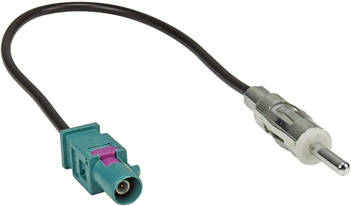 Antenneadapter Fakra (m) naar DIN (m) - 150 Ohm - 25 cm - Voor retrofitting autoradio - ShopVlot