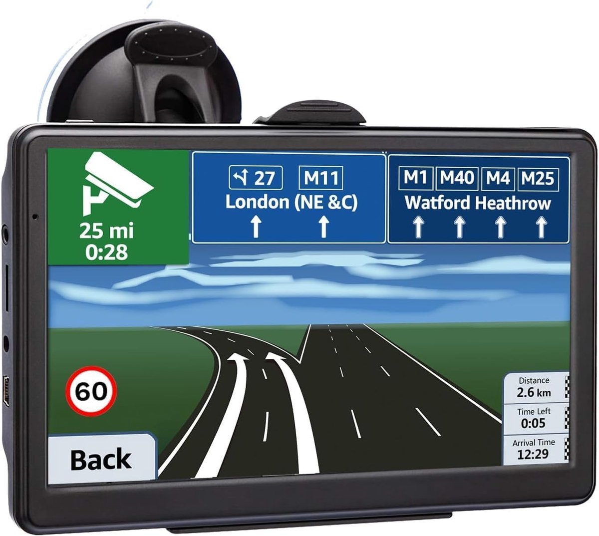 GPS navigatiesysteem 5 inch - satellietnavigatie - POI spraakbegeleiding - levenslange kaartupdates - ShopVlot