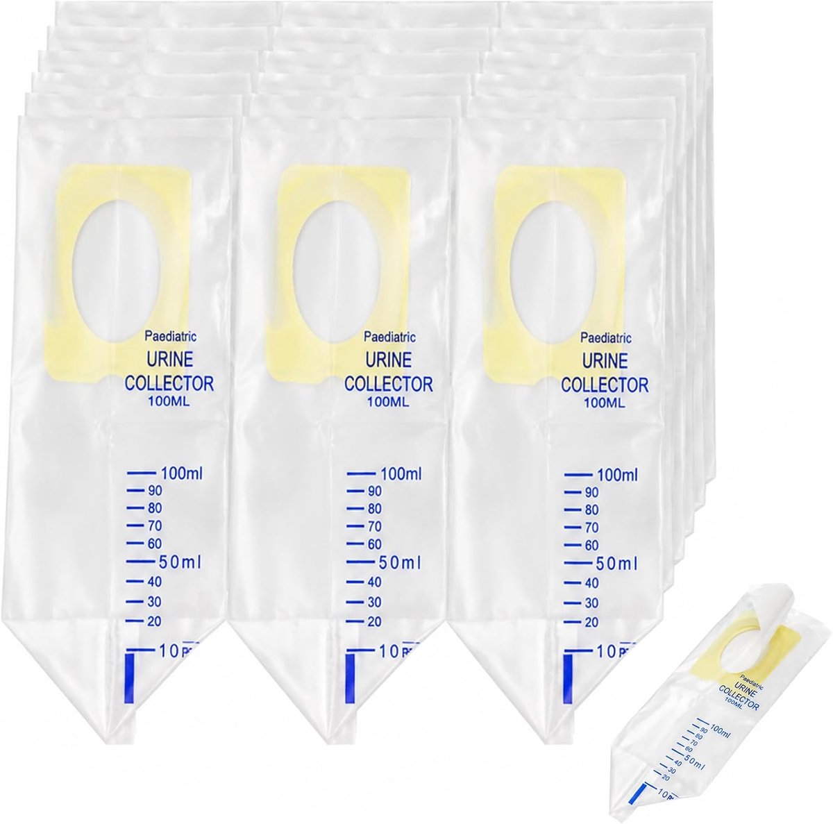 Urinezakjes baby 100 ml - plaszak met kleefoppervlak - 18 stuks - ideaal voor onderweg - ShopVlot
