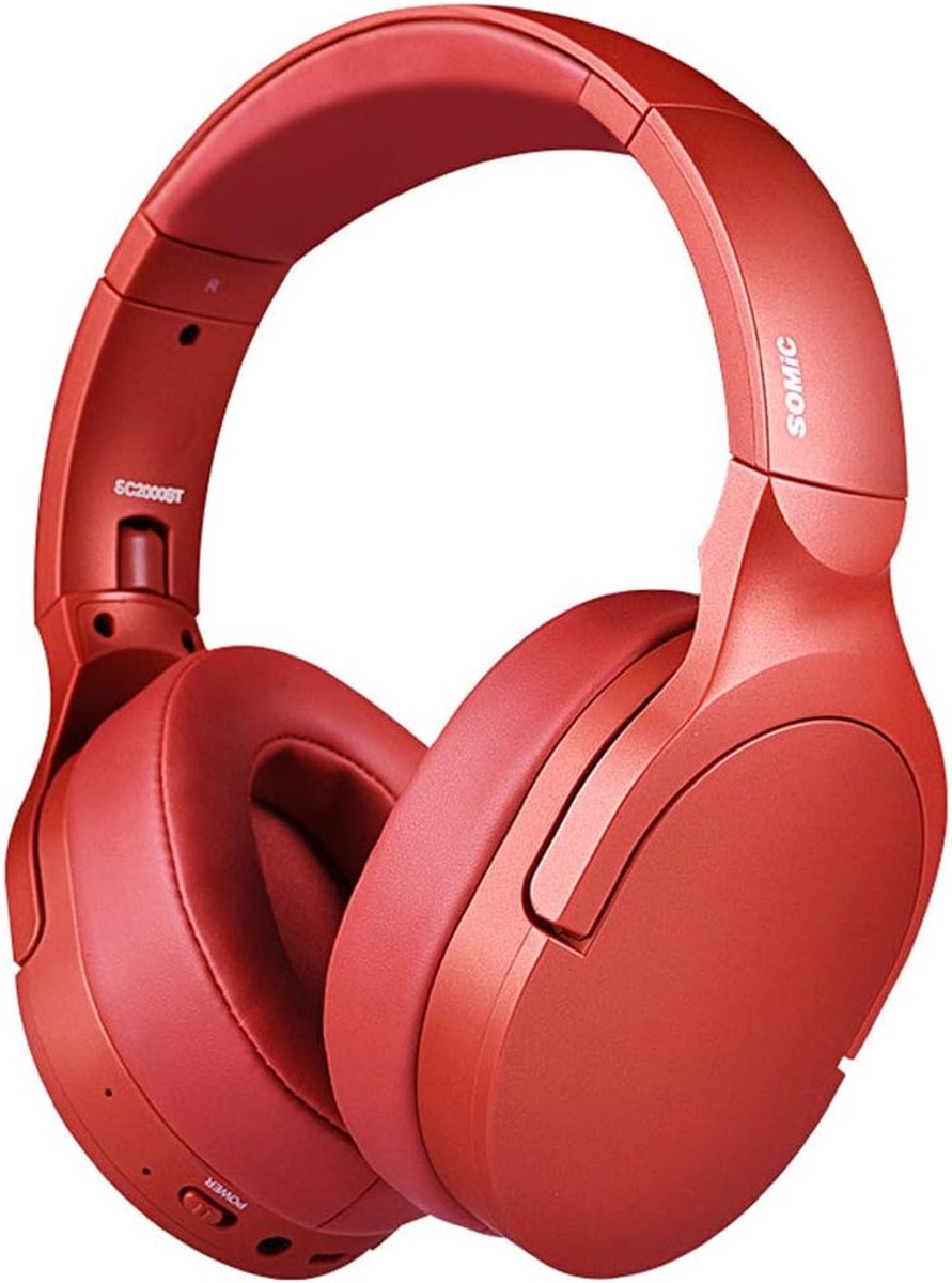 Head-mounted foldable wireless bluetooth headset for listening to music, neck mounted sports, over-ear music, noise - ShopVlot