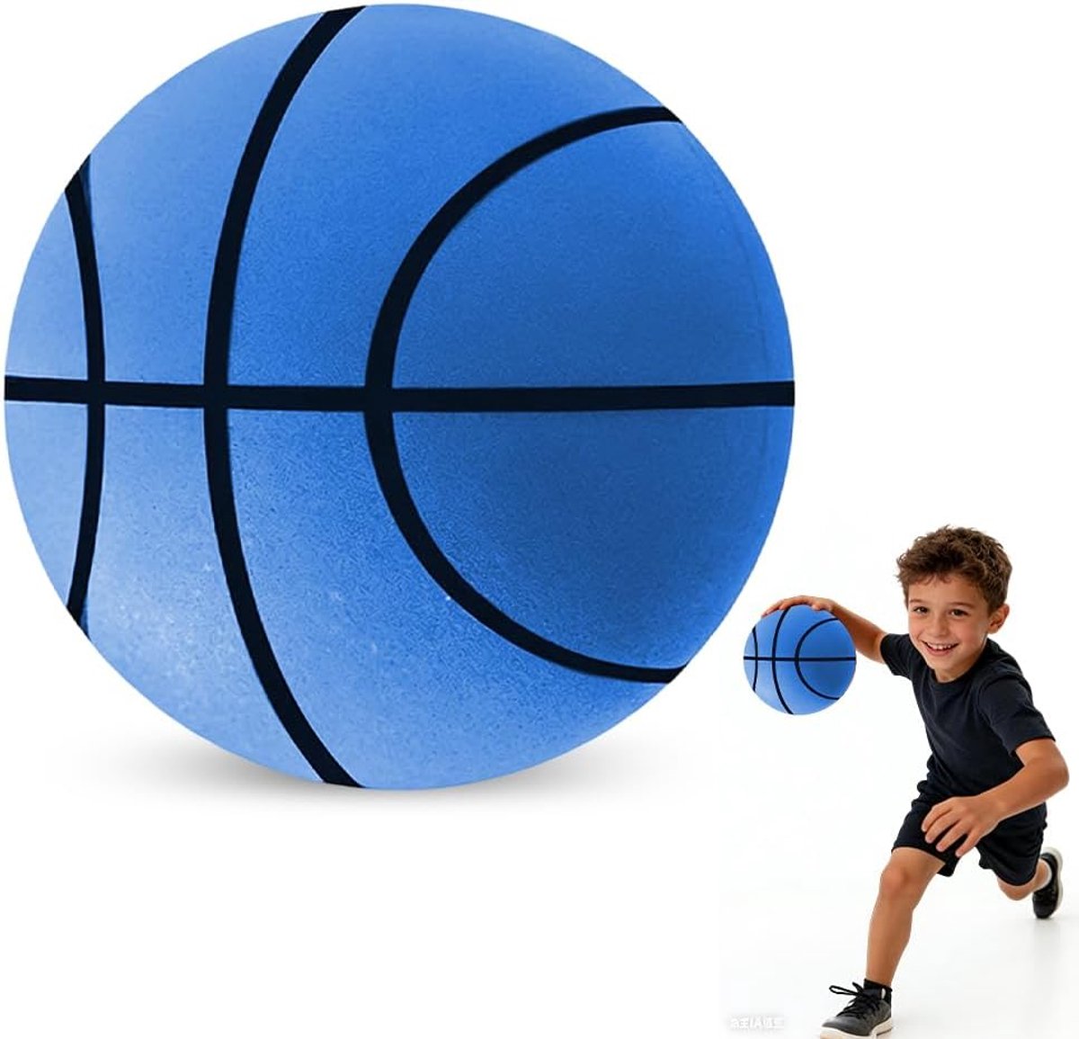Silent Basketball 24 cm Indoor Basketball High Density Foam Ball for Space Training Lightweight Training Ball - ShopVlot