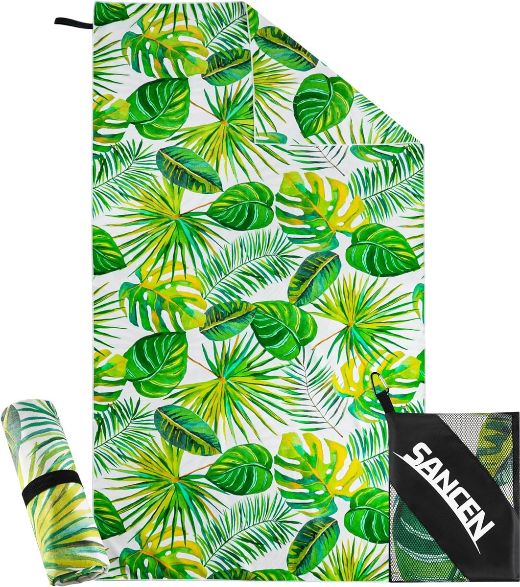 Beach Towel XXL 180x90cm Large Quick Dry Microfiber Towel Sand Free Bath Towel Beach Blanket for Women - ShopVlot