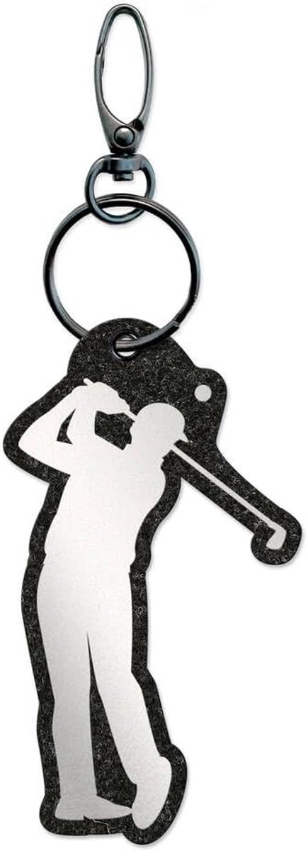 Reflexy Golf Player at Exit Reflector Pendant - Recycled Felt Pedestrian Reflector Reflector Pendant Golf Club Golf - ShopVlot