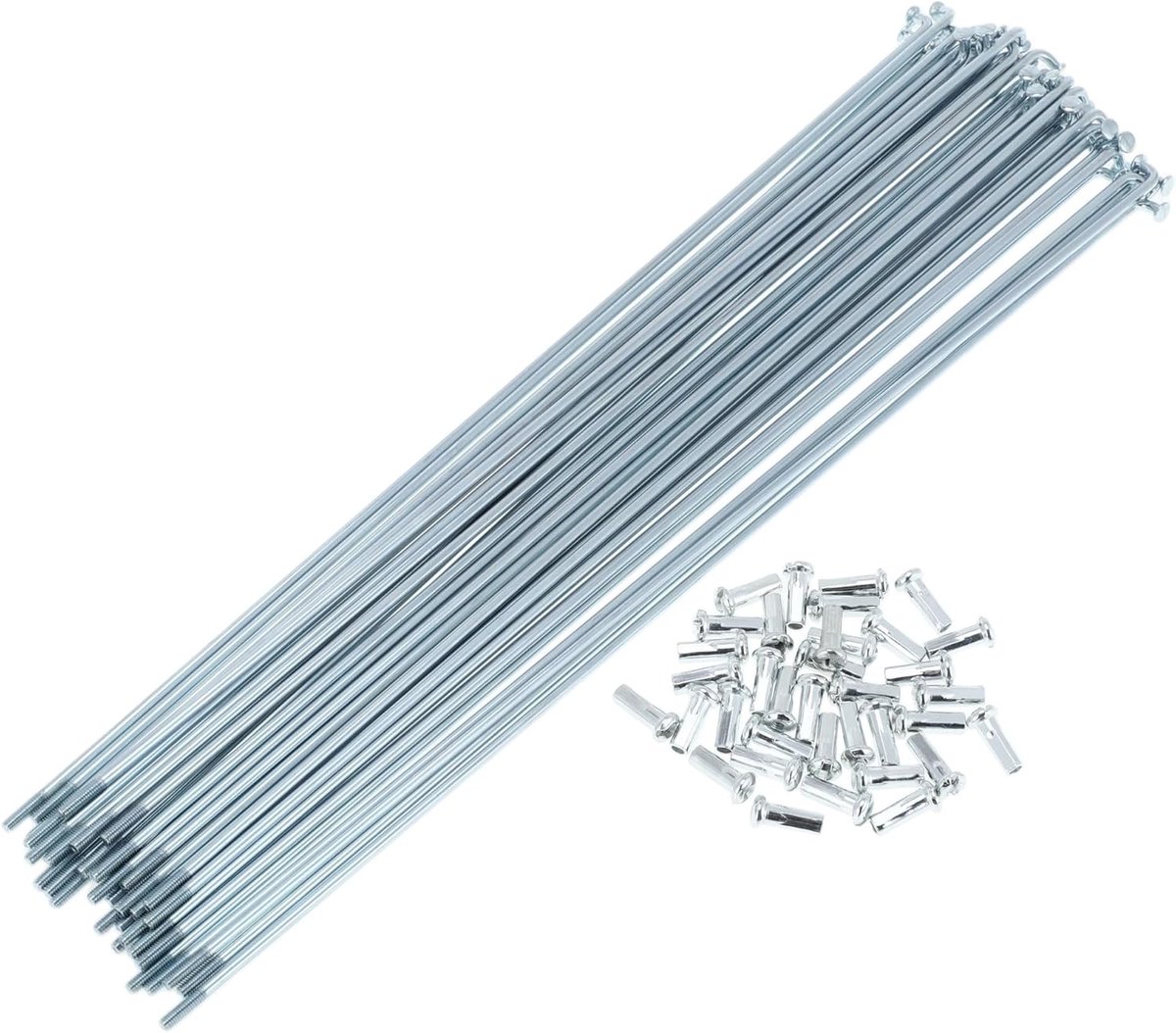 Bicycle spokes bicycle wheel spokes silver 1 set 13G 249 mm length 45 steel galvanized - ShopVlot