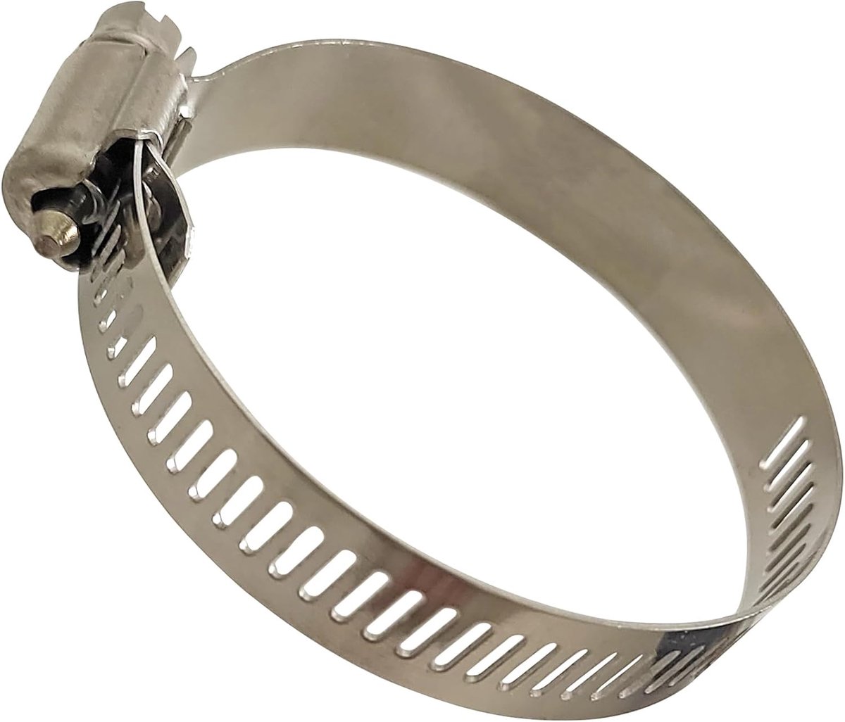 4pcs hose clamp in 304 stainless steel clip for soft tube with outer diameter range 33-57mm, clip width 12mm, sturdy - ShopVlot