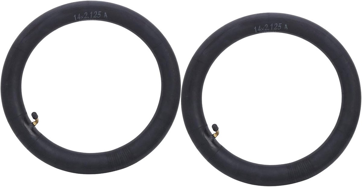 Bicycle Inner Tube, 2 Pieces Bicycle Inner Tubes with American Valve Replacement Butyl Rubber Anti Leak Long Lasting - ShopVlot