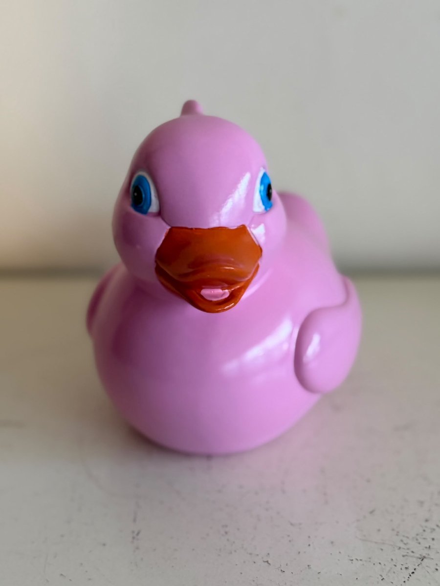 Goodyz - Decoratie - Dieren - Bad Eend - Badeend - S - 16cm lang- Roze