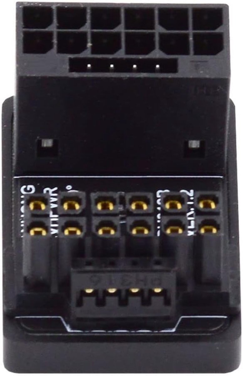 PCI-E 5.0 12VHPWR 16Pin Power Adapter - 360 Graden Hoek - Geschikt voor 4080 5090TI - Ruimtebesparend - ShopVlot