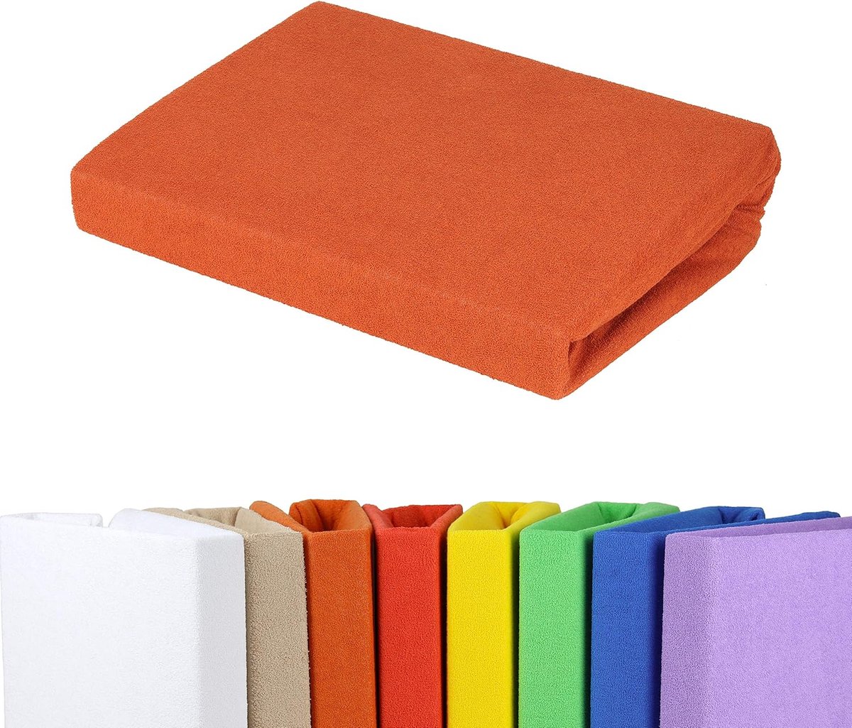 Fitted sheet 140x200 - 160x200 cm - terry - ademend en zacht - ShopVlot