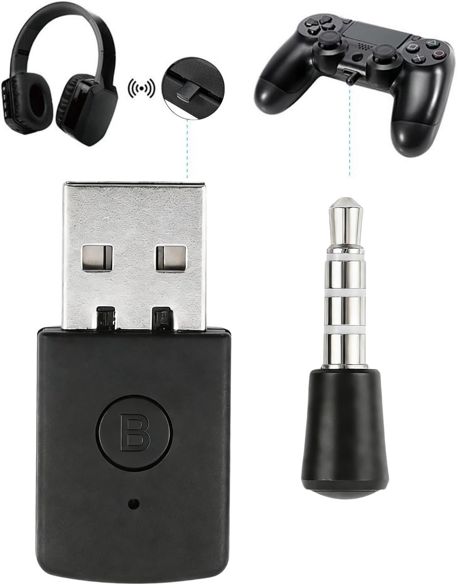 USB Bluetooth Adapter Mini 5.1 - Dongle Ontvanger en Zender - Plug and Play - Verbeter je gamingervaring - ShopVlot