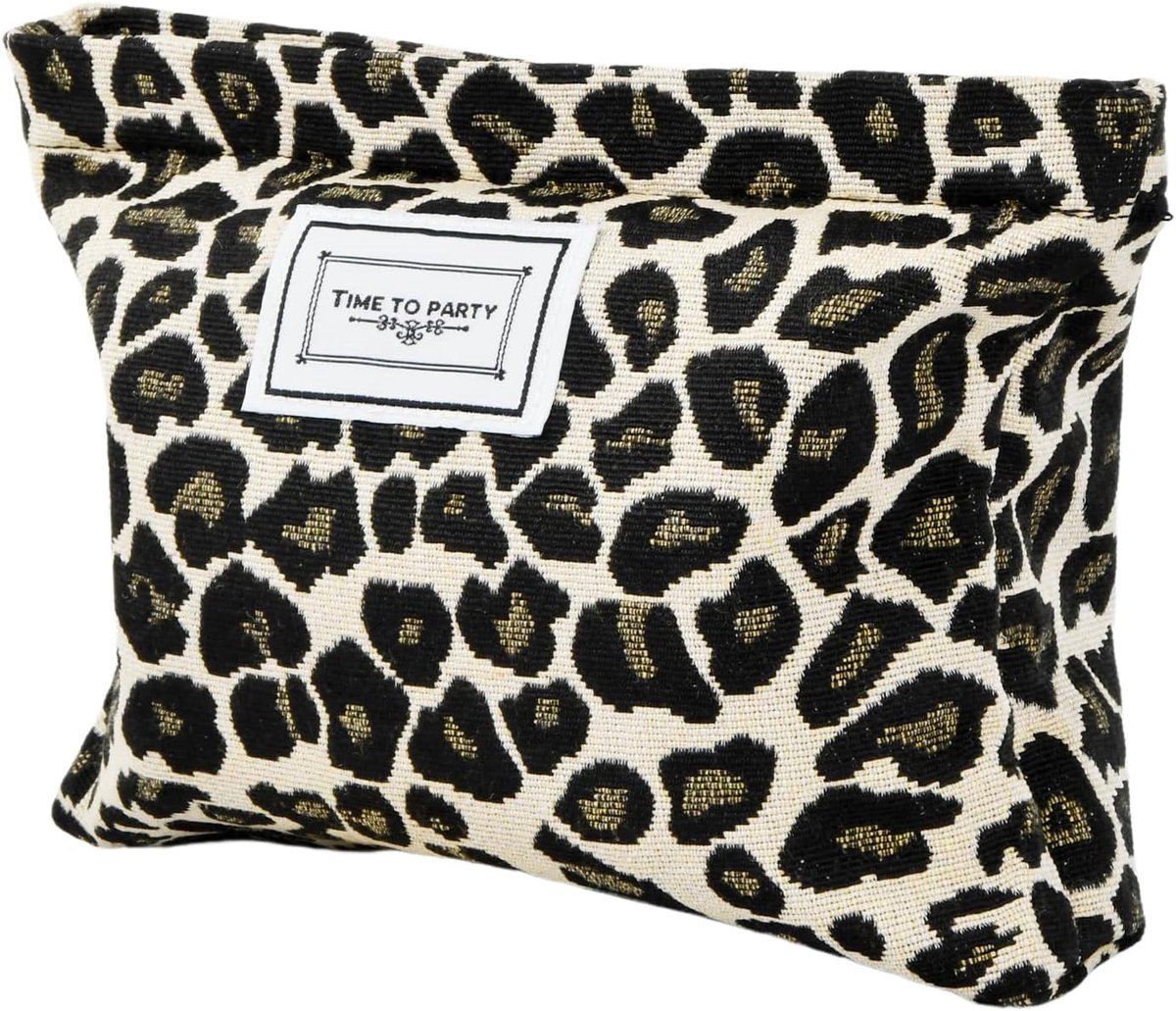 Cosmetic Bag - 26x18 cm - Luipaardpatroon - Multifunctioneel - Ideaal voor reizen - ShopVlot