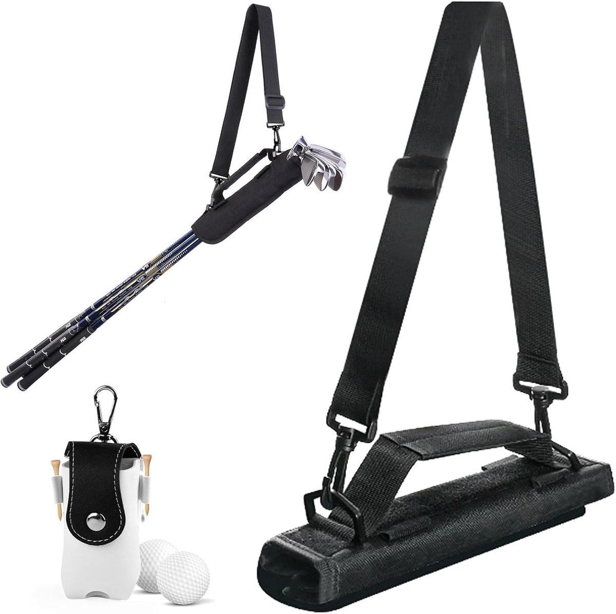 Golf Club Bag Mini - Draagbare Golf Tas - Ergonomisch Ontwerp - Ideaal voor Golf Training - ShopVlot