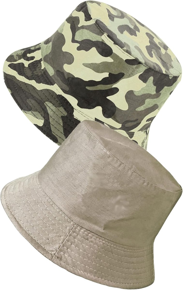 Bob anti UV UPF 50+ - camouflage - 2 in 1 omkeerbaar - ideaal voor strand en zomer - ShopVlot