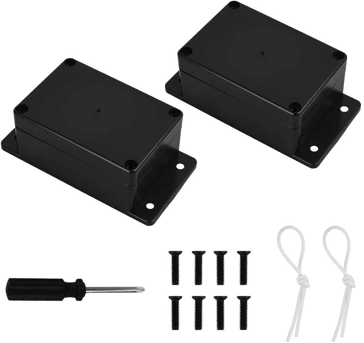 Aansluitdoos IP65 - 100 x 68 x 50 mm - kunststof behuizing - stof- en spatwaterdicht voor elektronische projecten - ShopVlot
