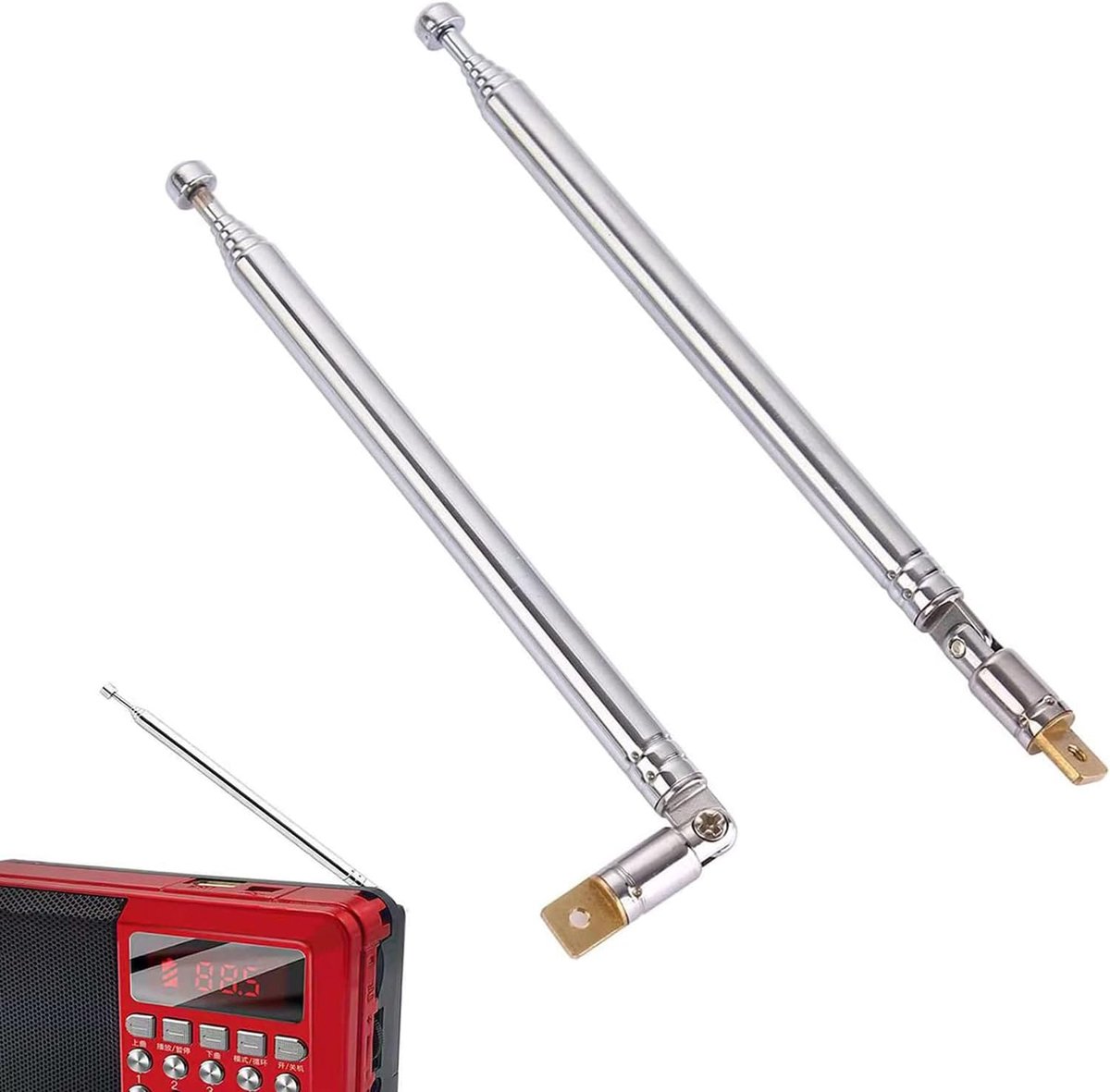 Portable FM radio antenne - telescopische antenne - lichtgewicht - perfect voor onderweg - ShopVlot