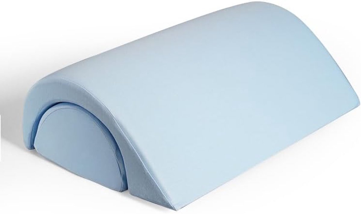 Knierol druppelvorm - 2-in-1 halfronde steunrol - premium traagschuim - ergonomische verhoging voor benen en knieën - ShopVlot