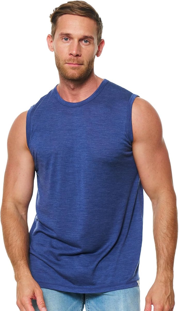 Tanktop mannen - Merinowol - Ademend - Vochtregulerend - ShopVlot