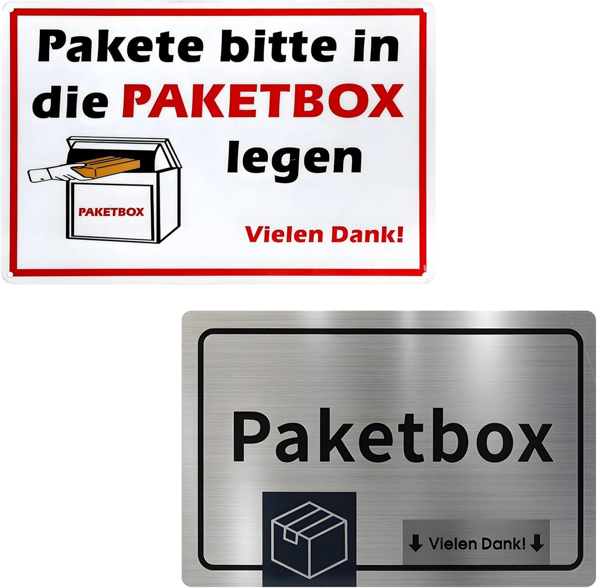 Pakketbox set van 2 - weerbestendig - krasbestendig - veilige pakketbezorging - ShopVlot