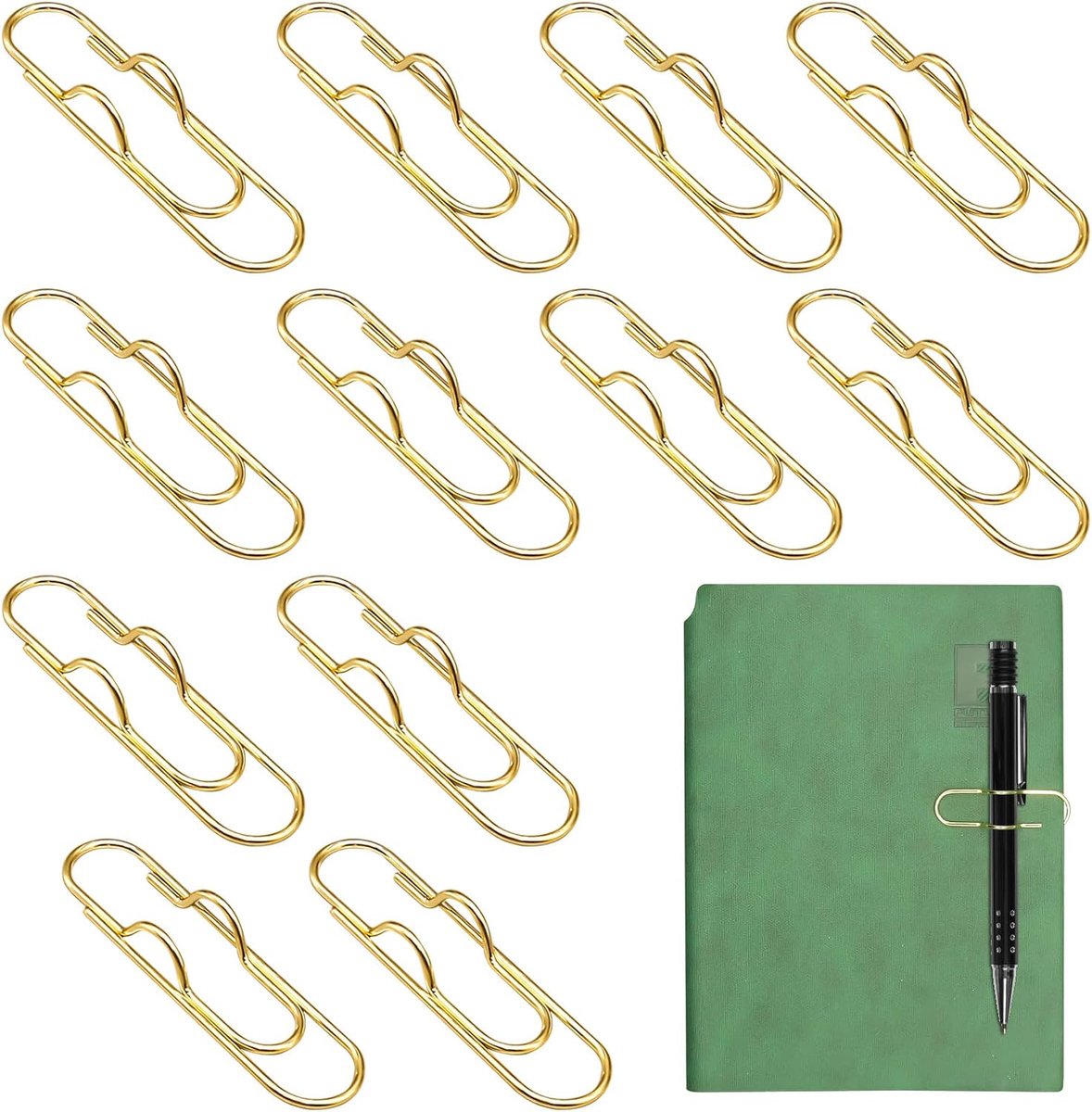 Penclips 12 stuks - Metalen penhouder - Multifunctioneel en draagbaar - Houd je pen georganiseerd - ShopVlot