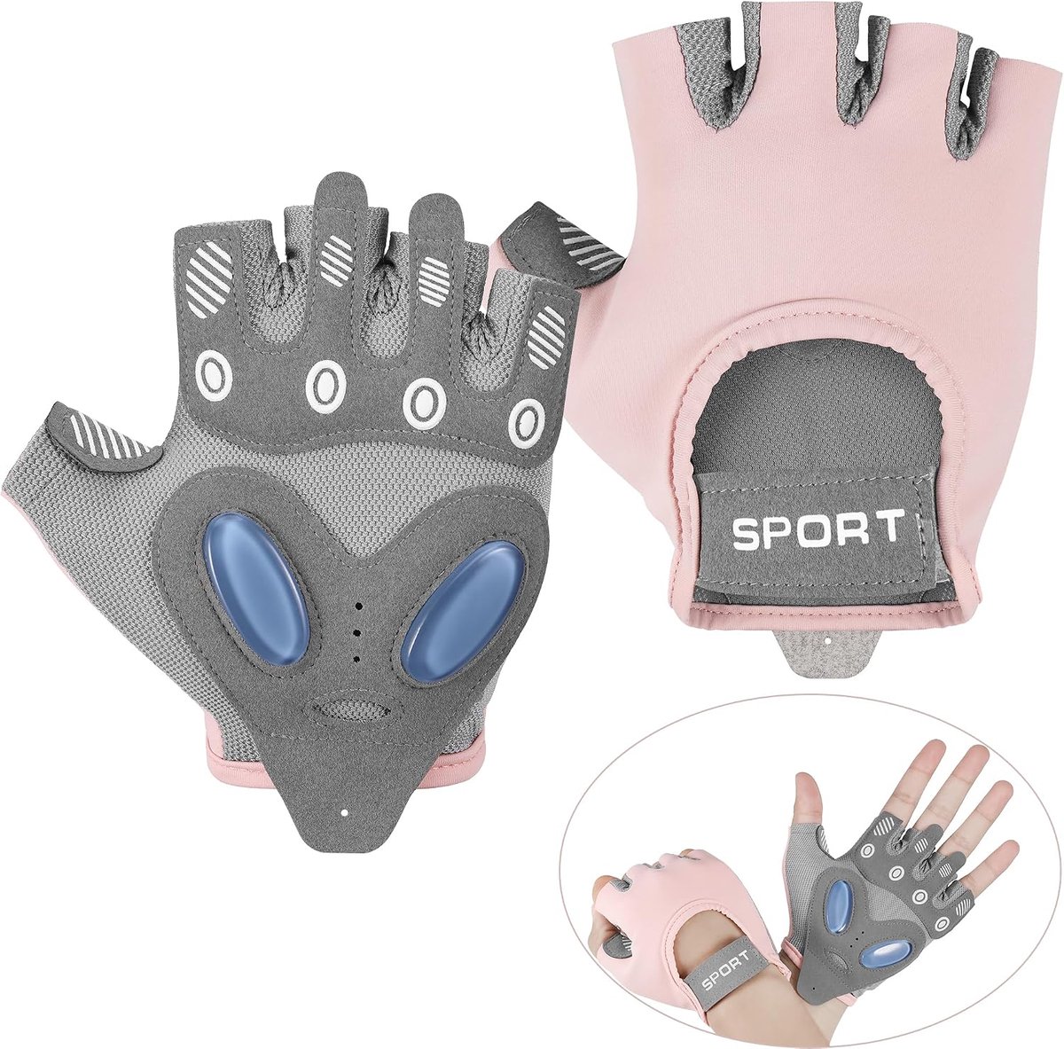 Gymhandschoenen dames - comfortabele gewichthefhandschoenen - 3D siliconen palm - verbeterde grip tijdens training - ShopVlot