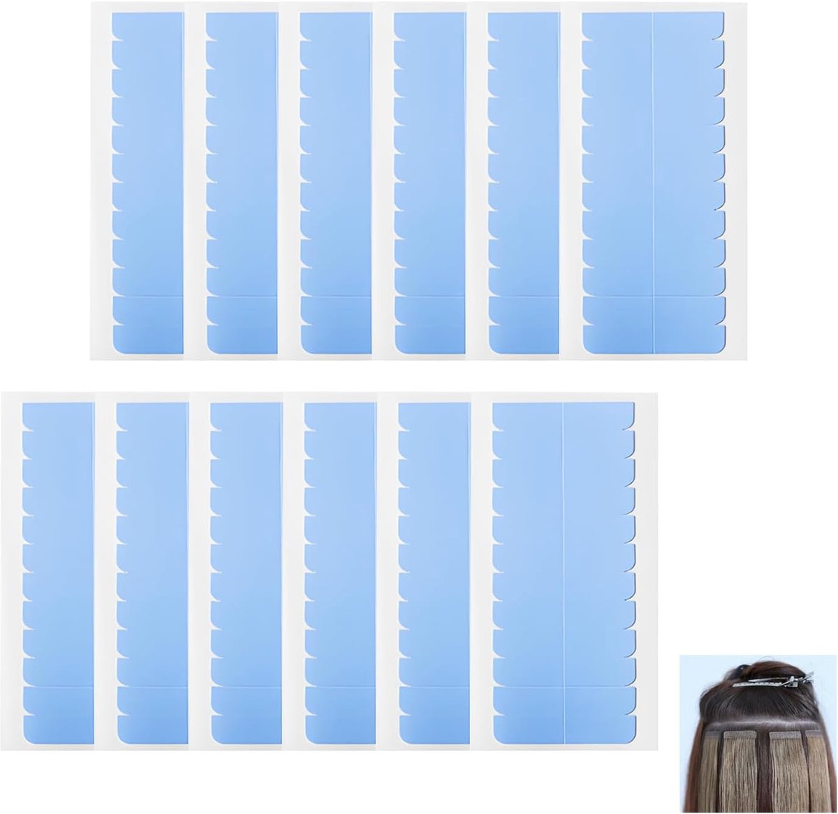 Tape-in haarextensions tape 120 stuks - vervangende strips - waterproof en ademend - ShopVlot