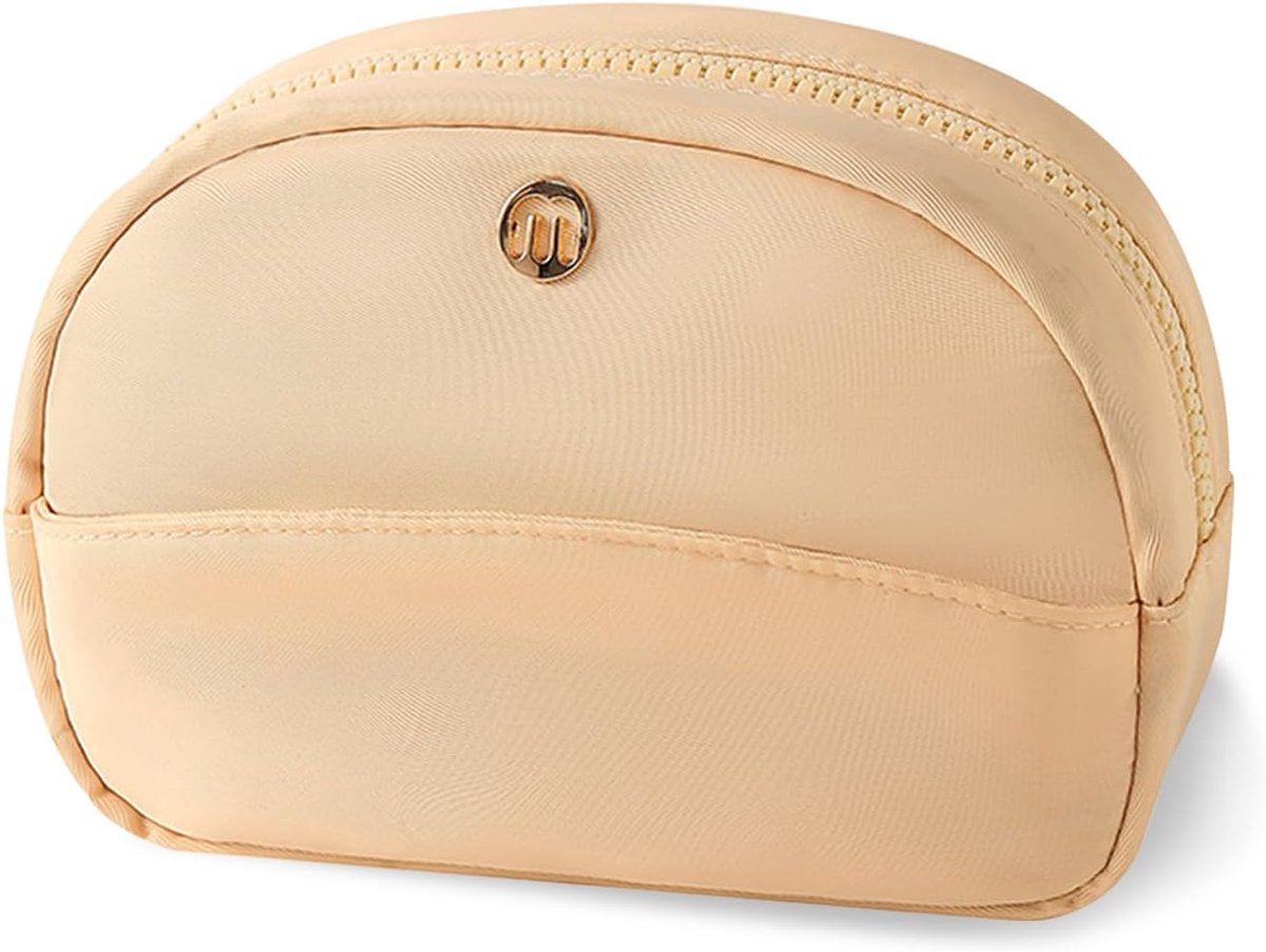 Toilettas Reiskosmetica 20 x 13 x 6 cm - Waterproof Beige - Multiple Compartimenten - Ideaal voor Organisatie - ShopVlot